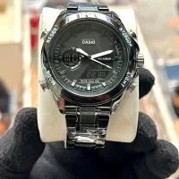ساعت کاسیو جی شاک دو زمانه موتور ژاپن فلزی Casio