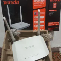مودم tenda  سالم ودرحد نو با لوازم جانبی وکارتن//|مودم و تجهیزات شبکه|واجارگاه, |دیوار