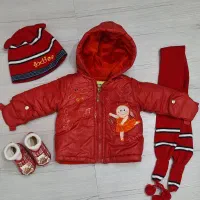 کاپشن شال وکلاه بچه گانه