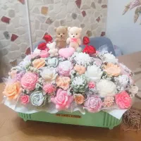 باکس گل شمعی ولنتاین