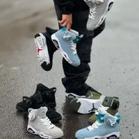 کتونی نایک جردن رترو jordan 6 رترو کفش سفید آبی|کیف، کفش، کمربند|تهران, تاکسیرانی|دیوار