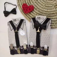 ساس بند پسرانه به همراه پاپیون رنگ مشکی تعداد بالا