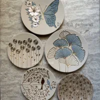 بشقاب دیوارکوب سفالی|تابلو، نقاشی، عکس|ساری, |دیوار