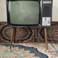 تلویزیون مبله چوبی بزرگ عتیقه وقدیمی