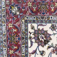 فرش دستبافت 6 متری زمینه کرم|فرش|شیراز, چوگیاه|دیوار