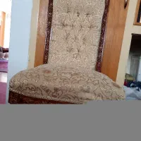 صندلی  چوبی  قدیمی  عتیقه