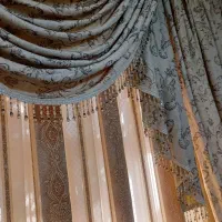 فروش پرده حریر هال پذیرایی|پرده، رانر، رومیزی|درگزین, |دیوار