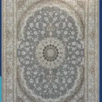 فرش ژیکان کالکشن ماندگار کرم نقره ای