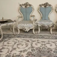 مبل کلاسیک ۹ نفره چوب راش و ناهار خوری ۶ نفره|مبلمان خانگی و میز عسلی|تهران, نیلوفر|دیوار