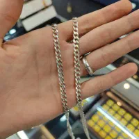 زنجیر نقره ایتالیایی کارتیر