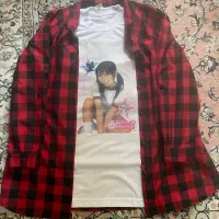 ست تیشرت و پیراهن چهارخونه دخترانه