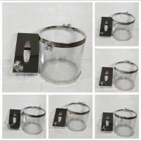 سطل و جا دستمال کروم