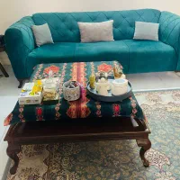 مبل ۷ نفره و میز ناهار خوری ۶ نفره همراه میز وسط|مبلمان خانگی و میز عسلی|کرج, کوی مهر|دیوار