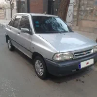 ماشین پراید مدل 88 شاسی سالم نقره‌ای متالیک