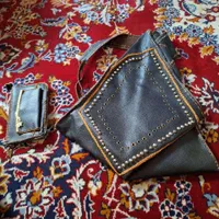 ست کیف چرم گاو دست دوز