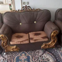 سرویس مبل هفت نفره بدون پارگی پارچه و شکستگی|مبلمان خانگی و میز عسلی|پاکدشت, پاکدشت (مامازند)|دیوار
