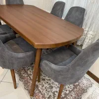 میز نهار خوری ۶نفره و میز ال سی دی