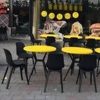 صندلی باغی  کافه پلاستیکی نشکن طرح آبنوس/ کارخانه