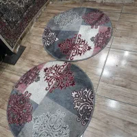 فرش دایره سایز ۸۰×۸۰ فرش گرد فانتزی طوسی ضخیم|فرش|تبریز, |دیوار