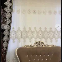 ۶متر پرده با دو عدد والان|پرده، رانر، رومیزی|اردبیل, |دیوار