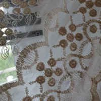 2 عدد پرده تور سفید|پرده، رانر، رومیزی|نوشهر, |دیوار