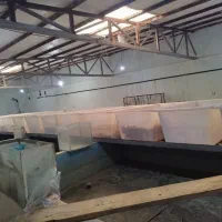 وان ماهی آکواریوم شیشه پایه حوضچه آبکاری آب کاری