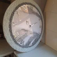 ساعت مدل کریستالی سفید طوسی|ساعت دیواری و تزئینی|تهران, سلسبیل شمالی|دیوار