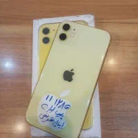 ایفون ۱۱ زرد قناری باطری ۱۰۰ تعویض