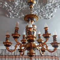 برنجی ۶شاخه لوستر