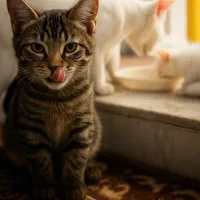 چندتا گربه رنگی با نمک که یک رگشون پرشین هست|گربه|بردسکن, |دیوار