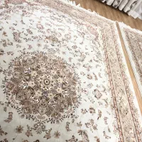 یک جفت فرش شش متری سالم و پرده