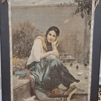 تابلو فرش دختر ایرانی|تابلو، نقاشی، عکس|ارومیه, |دیوار