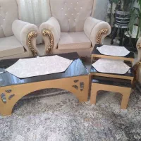 مبل ومیزوسه عسلی