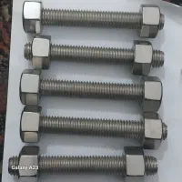 پیچ دوسر مهره استیل خالص