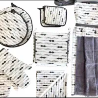 سرویس آشپزخانه ۱۰ تکه طوسی لایکو نو مناسب جهیزیه|سفره، حوله، دستمال آشپزخانه|تهران, سعادت‌آباد|دیوار