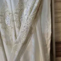 پرده ابریشم نو و بسیار تمیز همراه با آستر|پرده، رانر، رومیزی|بندرعباس, |دیوار