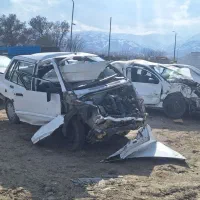 پراید۱۳۲ مدل ۸۷ تصادفی