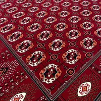 یک عدد فرش 12 متری ماشینی نقش ترکمنی
