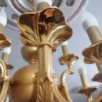 لوستر برنجی آب طلا