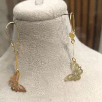 گوشواره پروانه وزن 2.340گرم مینیمال