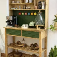 کافی بار چوبی