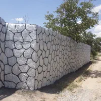 سیمانکاری با طرح سنگ ورنگ کاری|خدمات پیشه و مهارت|آذرشهر, |دیوار