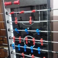 فوتبال دستی تاشو چرخ دار صفحه شیشه ای
