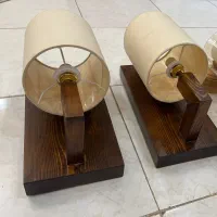 یک جفت دیوارکوب چوبی درحد آک|لوستر و چراغ آویز|تهران, ائمه اطهار|دیوار