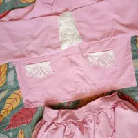 کت و دامن صورتی نو نو