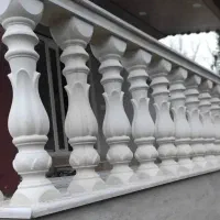 نرده سنگی صراحی ودور باغچه بالکن وایوان|مصالح و تجهیزات ساختمان|قزوین, |دیوار