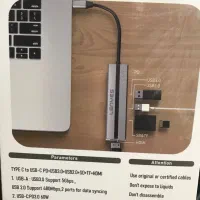 مبدل و هاب usb-c به hdmi و usb-a|قطعات و لوازم جانبی رایانه|تهران, زاهد گیلانی|دیوار