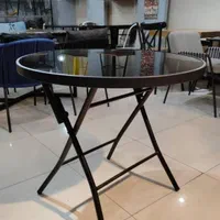 میز شیشه ای تاشو سکوریت پلاستیکی صندلی|میز و صندلی غذاخوری|تهران, خرمشهر|دیوار
