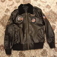 کاپشن چرم اصل بادیگاردی