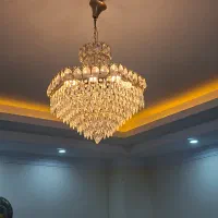 دو عددلوستر  از جنس برنز و کریستال